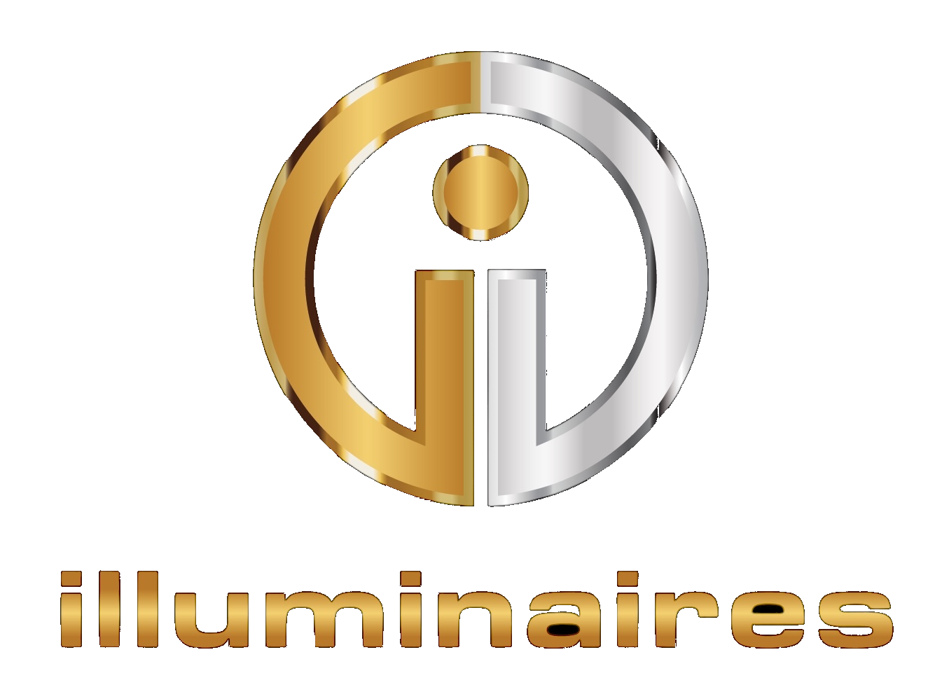 Illuminaires logo — a gold and silver circular emblem above the illuminaires wordmark